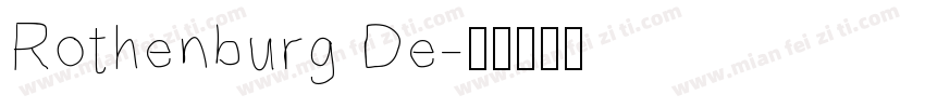 Rothenburg De字体转换